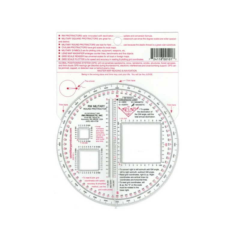 Military Round Protractor