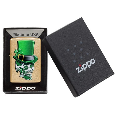 ZIPPO žiebtuvėlis Irish Skull